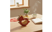 Desktop Rocking Horse Ornament Wealth-Attracting Wobble Horse Decoration Auspicious for Office