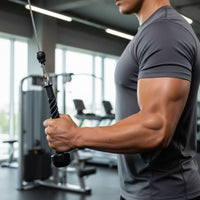 Bicep Tricep Rope Non-Slip Grip Double-Ended Training Rope Cord Machine Attachment Sturdy Duty for Bodybuilders