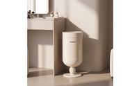 Modern Pedestal Trash Can Stylish Trash Can with Open Top Sleek Stainless Steel Waste Bin Narrow for Kitchen, Living Room, Office