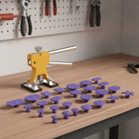 Adjustable Ding Puller with Repair Pads Manual Car Ding Puller Kit Metal Professional for Workshop