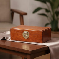 Wooden Jewelry Box Handmade Jewelry Box with Hinged Lid for Women