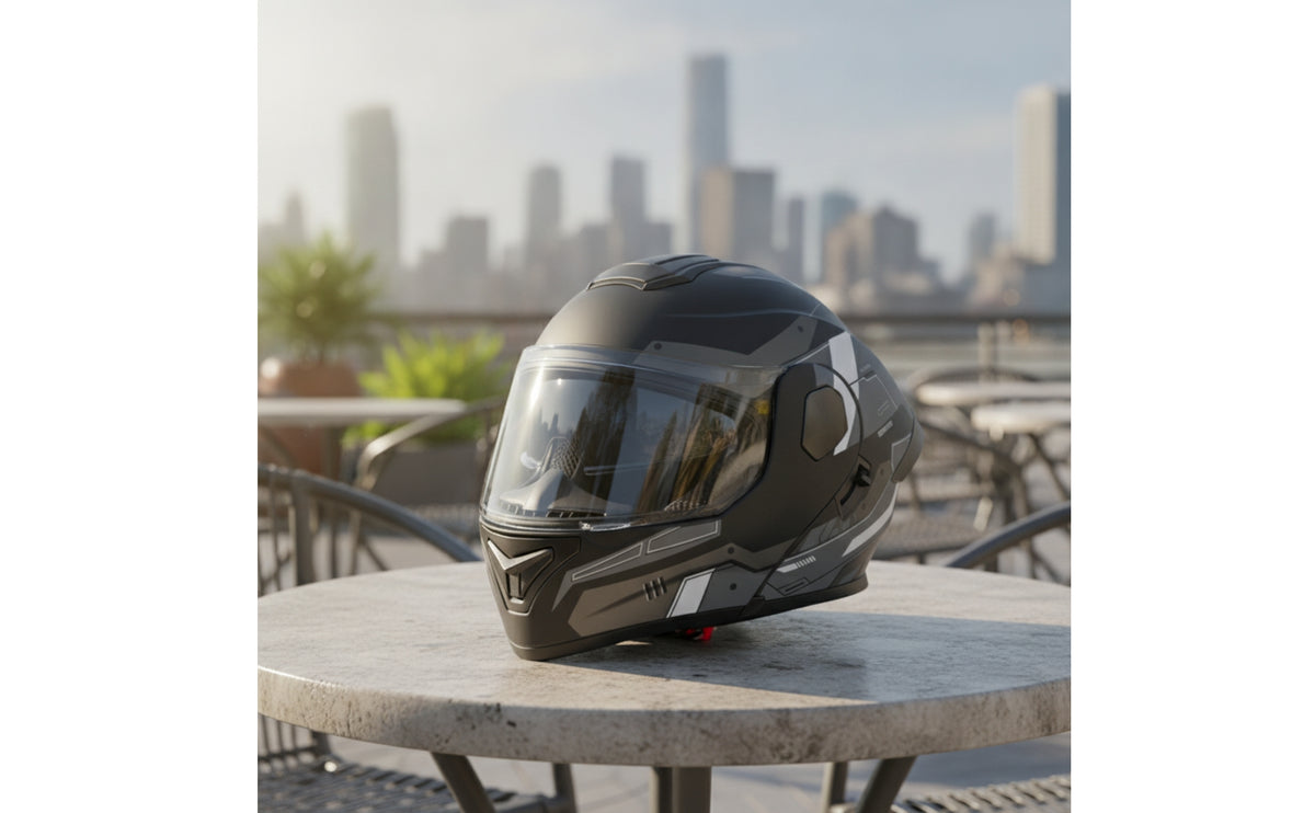 DOT Certified Modular Helmet | Washable Lining, Modular Full Face Helmet, for City Commuting