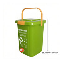 Compost Bin with Lid and Spigot Easy-to-Use Compost Container with Tap Bokashi Fermenter with Spigot Odor-Control for Gardeners