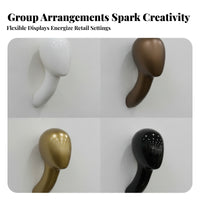 Fiberglass Mannequin Head Wall-Mounted Mannequin Head Molded