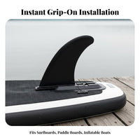 Insert-in Center Fin Fast-Release Fastener Detachable Stand-up Paddleboard Fin Surfboard Skeg Easy Installation No Tools Needed