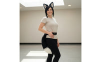 Faux Fiber Canine Ears and Tail Set Soft Canine Ears and Tail Soft Accessory Furry for Cosplayers