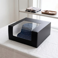 Hat Box with Window Compact Paperboard Hat Storage Display Box Lightweight for Retail Display