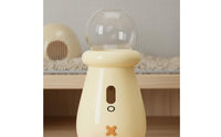 2-in-1 Water and Food Dispenser Cute Shape Hamster Water Bottle and Food Bowl Anti-Leak Small Animal Feeding Station