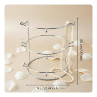 Bridal Headpiece Display Elegant Display Stand Sturdy Construction Multi-Tier Headpiece Holder for Boutique Owners, Dresser