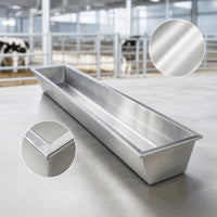 Livestock Feeding Trough Rectangular Livestock Trough Rust-Resistant Sheep Feeder for Cattle, Farmers, Farm, Pasture, Stable