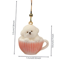 Earring with Teacup Charm Cute Earrings with Teacup Playful Cup Earrings for Teens