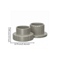2 Pieces Cylindrical Pool Fountain Adapter Kit Easy Installation Male Female Adapter Set Long-Lasting Universal Fit