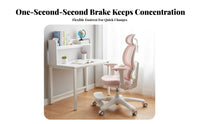 Adjustable Height Student Seat Ergonomic Design Desk Chair secureable casters children's Furniture for Students, Teenagers, Parents, Study Room, Home, School, Bedroom