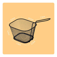Rust Resistant French Fry Basket Long-Lasting Fry Basket with Handle Dishwasher Safe Easy to Clean for Restaurants