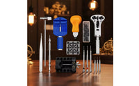 15 Pieces Multifunctional Watch Repair Kit Portable 15 Piece Watch Repair Tool Kit Easy to Use for Hobbyists