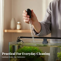 Fish Waste Remover Strong Suction Fish Tank Waste Remover Easy to Use Manual Gravel Cleaner for Pet Owners, Hobbyists, Home