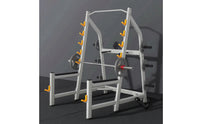Commercial Squat Rack with Plate Storage Multi-Functional Squat Rack with Pull-up Bar Stable Versatile for Bodybuilders, Athletes