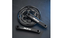 48/38/28T Gearing 48T Aluminum Crankset Irregular Tooth Design 170mm Crank Arm Set for Cyclists