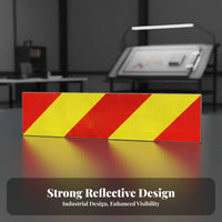 Weatherproof Truck Tail Reflector Board Weather-Resistant Journey Ing Unit Reflective Sticker for Fleet Managers, Journey Ing Unit S