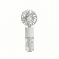 USB Rechargeable Handheld Misting Fan Compact Handheld Fan with Mist Small Cooling for Commuters, Students, Travel