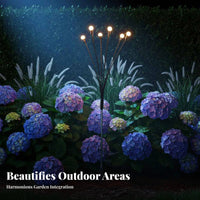Glowing Garden Stake Light Dances in the Wind with Wind LED Glowing Garden Stake Lights Waterproof Graceful Movement LED Stake Light
