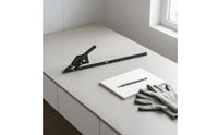 Multifunction Angle Ruler Matte Finish Adjustable Angle Ruler Black Metal Body