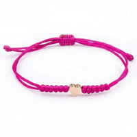 Handmade Heart Bracelet Adjustable Woven Durable String for Daily Wear