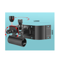 Heavy-Duty Corner Rod Holder Corrosion-Resistant Swivel Rod Bracket Waterproof Fishing Box Mount for Anglers