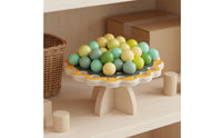 42 Pieces Wooden Blossom Balance Game Hand-Eye Coordination Training Bead Balance Toy Parent-Child Interactive Kids Stacking Beads Game for School