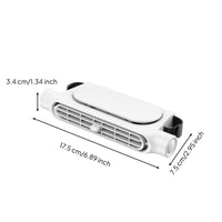 3-Speed Car-Mounted Seat Fan Slim Adjustable Car Fan Rectangular