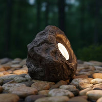 Beam Light with Faux-Rock Body Prewired Rock Light Stone Light Focused Garden Lights Bright for Landscapers, Yard, Lawn