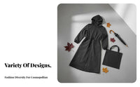 Long Hooded Raincoat Fashionable Design Fashion Rain Jacket Breathable Hooded Raincoat for Commuters, Campers, Rainy Days, Casual Wear, Outdoor