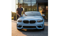 Gloss Black Front Grille Sporty Look Double Slat Kidney Grille Replacement Kidney Grilles