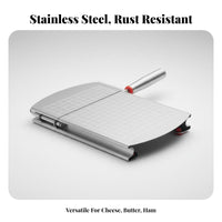 With Measurement Scale Cheese Cutter Multifunctional Wire Cheese Cutter Rust-Resistant Ham Cutter Multipurpose for Catering, Party