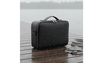 PU Leather Tackle Bag Multi-Compartment Waterproof Fishing Tackle Box Angler Equipment Bag for Outdoor