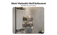 Adhesive Corner Rack Drill Installation Corner Organizer Set Space-Saving Shower Holder for Renters, Students, Dorm Room, Apartment, Kitchen