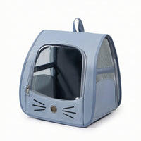 Soft-Sided Pet Carrier Backpack with Window Ventilated Cat Backpack with Mesh Breathable Covered Pet Bag Handsliberated for Cats, Small Dogs, Vet Visits, Outings