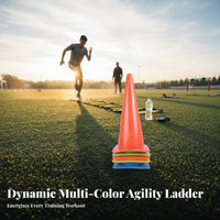 Improves Coordination Agility Ladder Portable Speed Training Ladder All Skill Levels Agility Training Kit Sturdy for Children, Athletes, Outdoor, Indoor, Gym