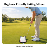 U-Shaped Cutout Golf Putting Mirror Reference Points Putting Practice Mirror Visual Feedback Training Aid Acrylic