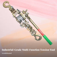 Multi-Functional Double Hook Wire Tightener Heavy Duty Wire Rope Tensioning Tool Strong Pulling Force for Farmers, Workshops, Farms, Garages