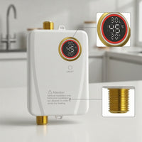 3500W Instant Electric Water Heater 220V Plug-in Water Heater Small Continuous for Tiny Home