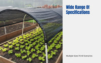 Thick Shade Mesh, Dense Weave, Anti-Yellowing, Sun Protection, PE Material, Multiple Widths, Outdoor Garden Greenhouse Cover