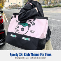 Large Capacity Sports Crossbody Bag, Oxford Cloth Gym Duffel, Shoe Compartment, Skiing Travel