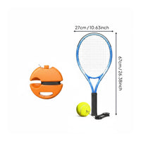 Long-Lasting Elastic Cord Rebound Tennis Ball Practice Aid Anti-Slip Base Solo Tennis Practice Aid for Beginners, Kids