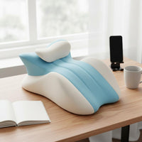 Multi-Purpose Prone Sleeping Pillow Skin-Friendly Textile Lounge Pillow for Phone Use Ergonomic Reading Angled for Gamers, Dorm Room
