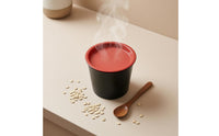 Fitted Lid 160 Ml Soup Cup Black Lidded Soup Cup Cylindrical
