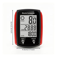 Bike Computer with LCD Display Compact Bike Computer with LCD Screen Speedometer Lightweight Odometer Small for Cyclists