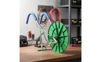Effort-Saving Hand Crank Hose Reel Portable Manual Irrigation Hose Winder Heavy-Duty Agricultural Equipment Double Bearing Design for Gardeners