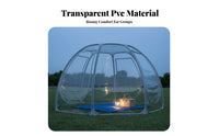 Transparent Dome Tent Celestial View Transparent Bubble Dome House Water-Resistant Camping Shelter for Outdoorsdoor Mealkers