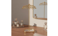Detachable 18-Hook Jewelry Stand Large Capacity Jewelry Display with Tray Household Storage for Boutique